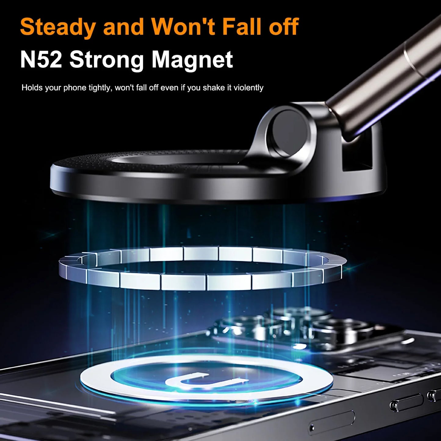 Xiaomi K007 Car Mount Vacuum Magnetic Holder Foldable 360.