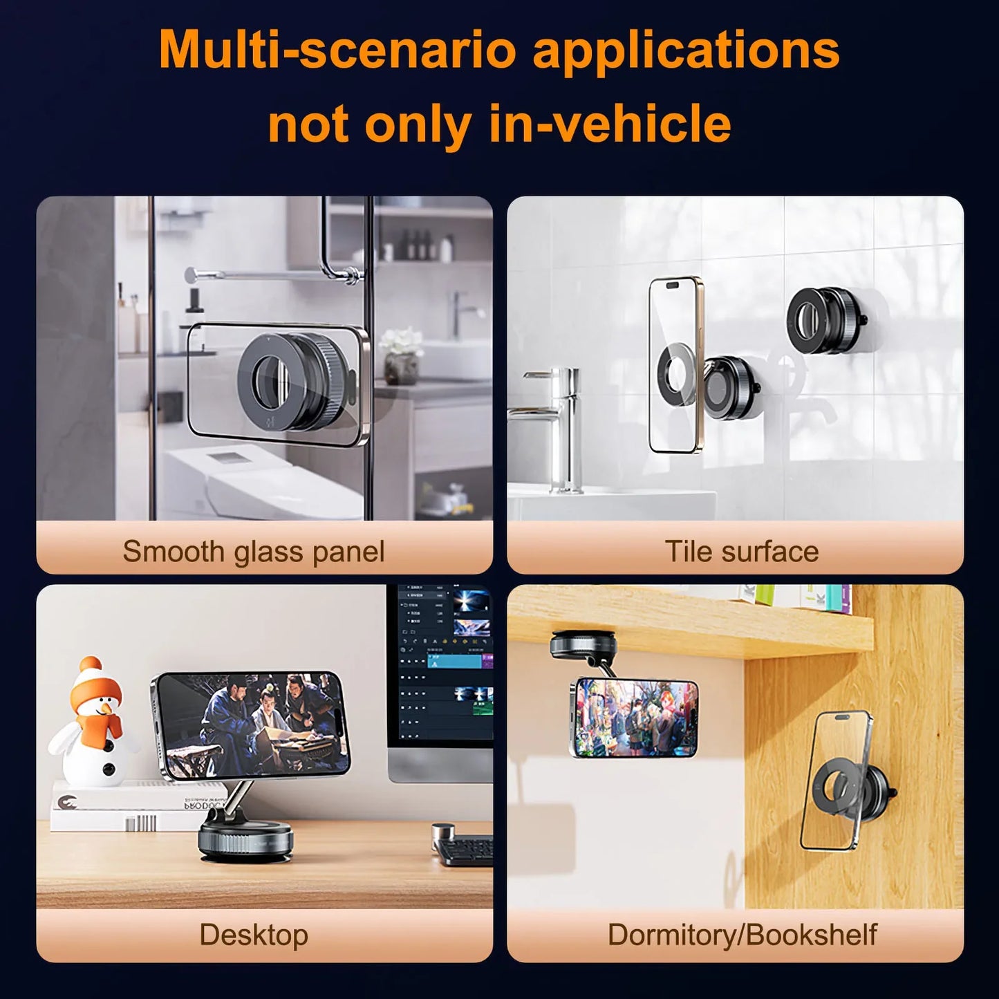 Xiaomi K007 Car Mount Vacuum Magnetic Holder Foldable 360.